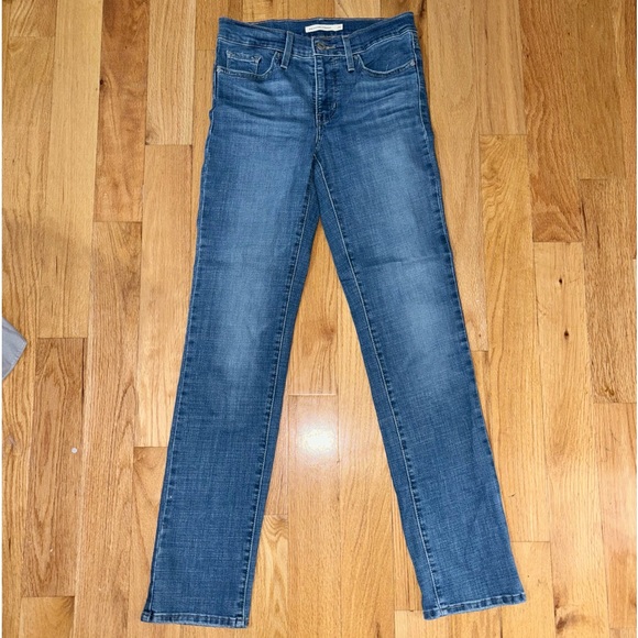 🌺🌻Women’s LEVIS 314 Shaping Straight Denim Jeans (W26 L32) - Picture 4 of 11